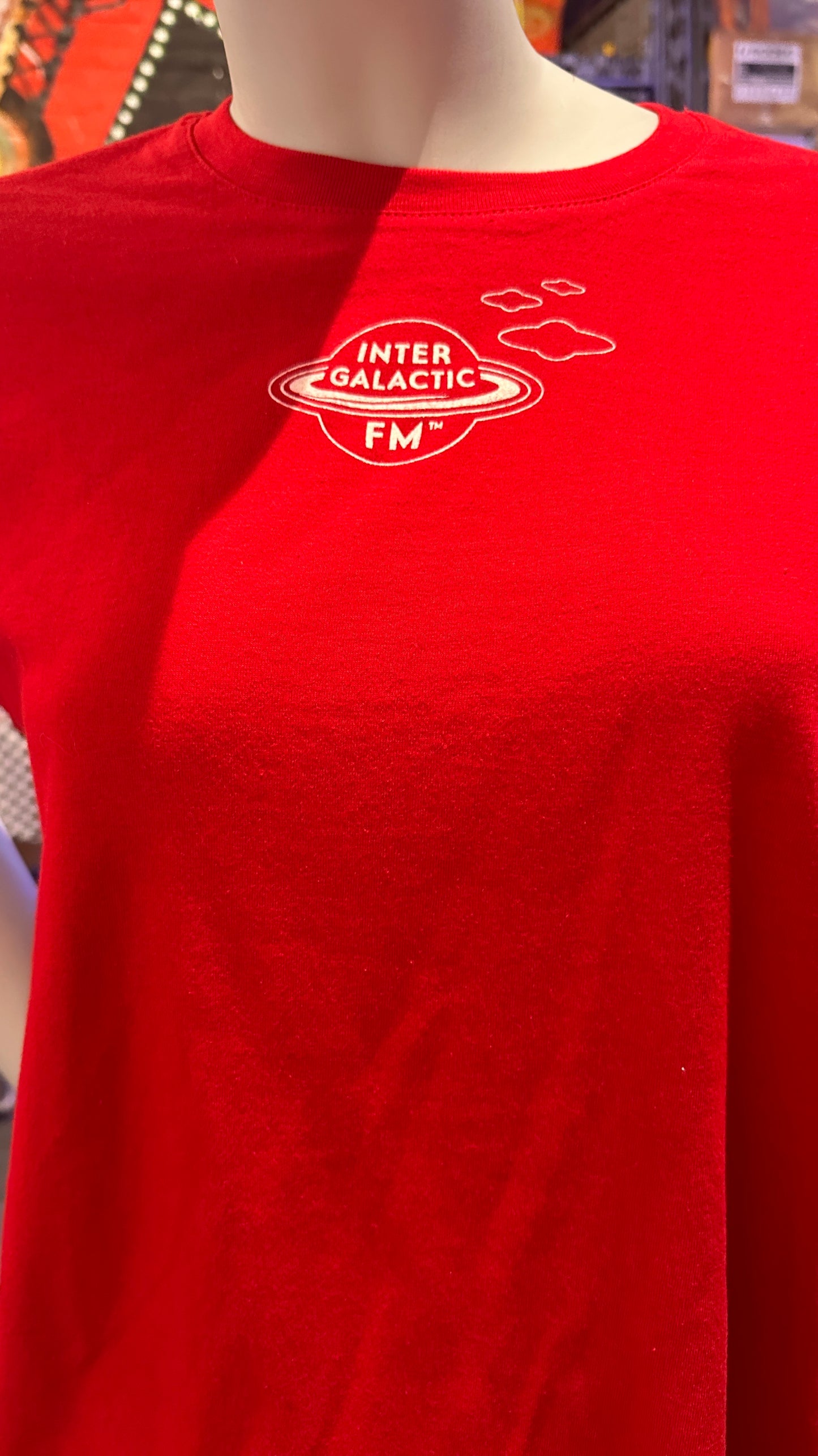 The Red Short Sleeve Rising Intergalactic FM Light T-Shirt (V.2)