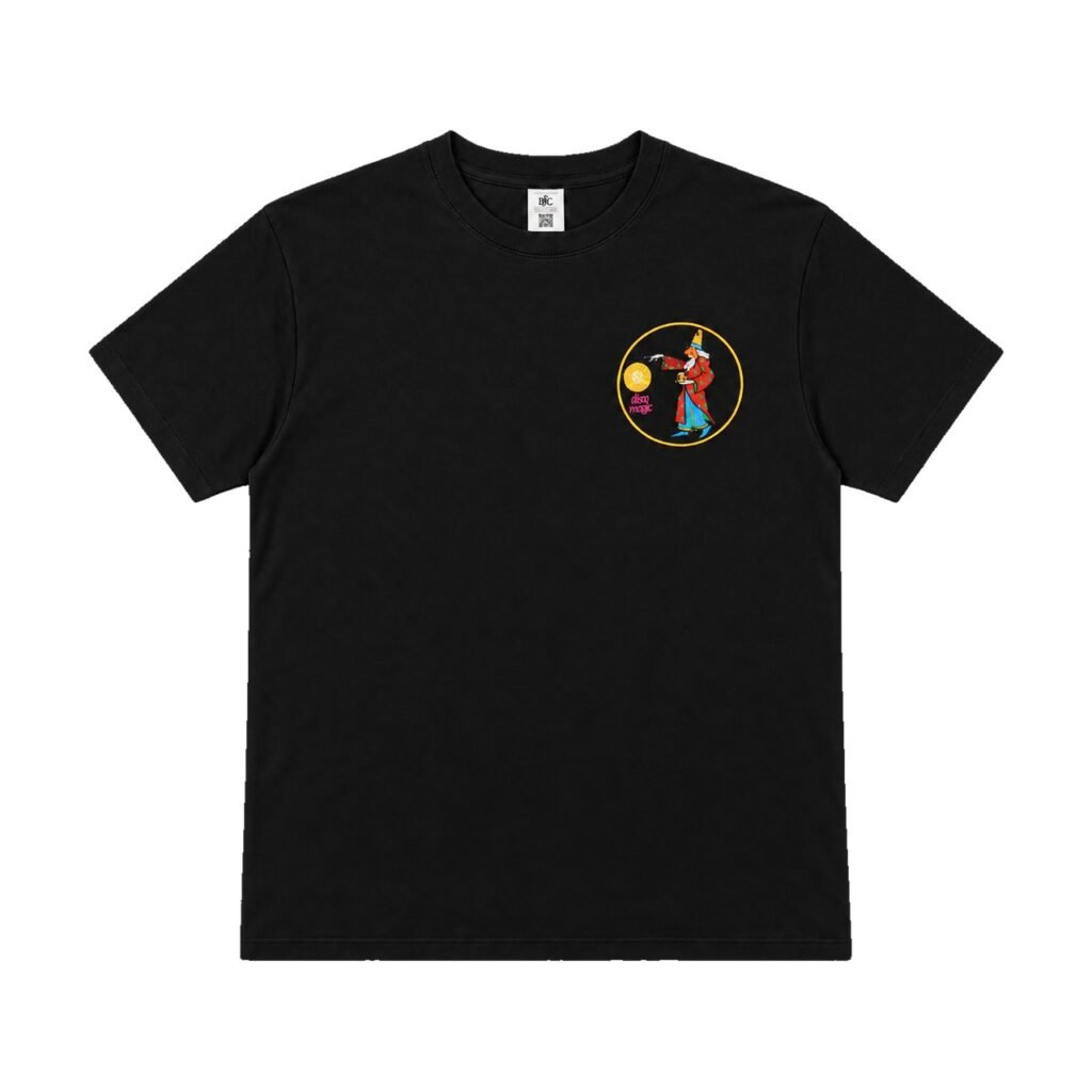 Disco Magic Embroidered T, Black