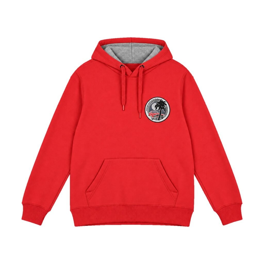 Panama Racing Club Embroidered Hoodie, Red